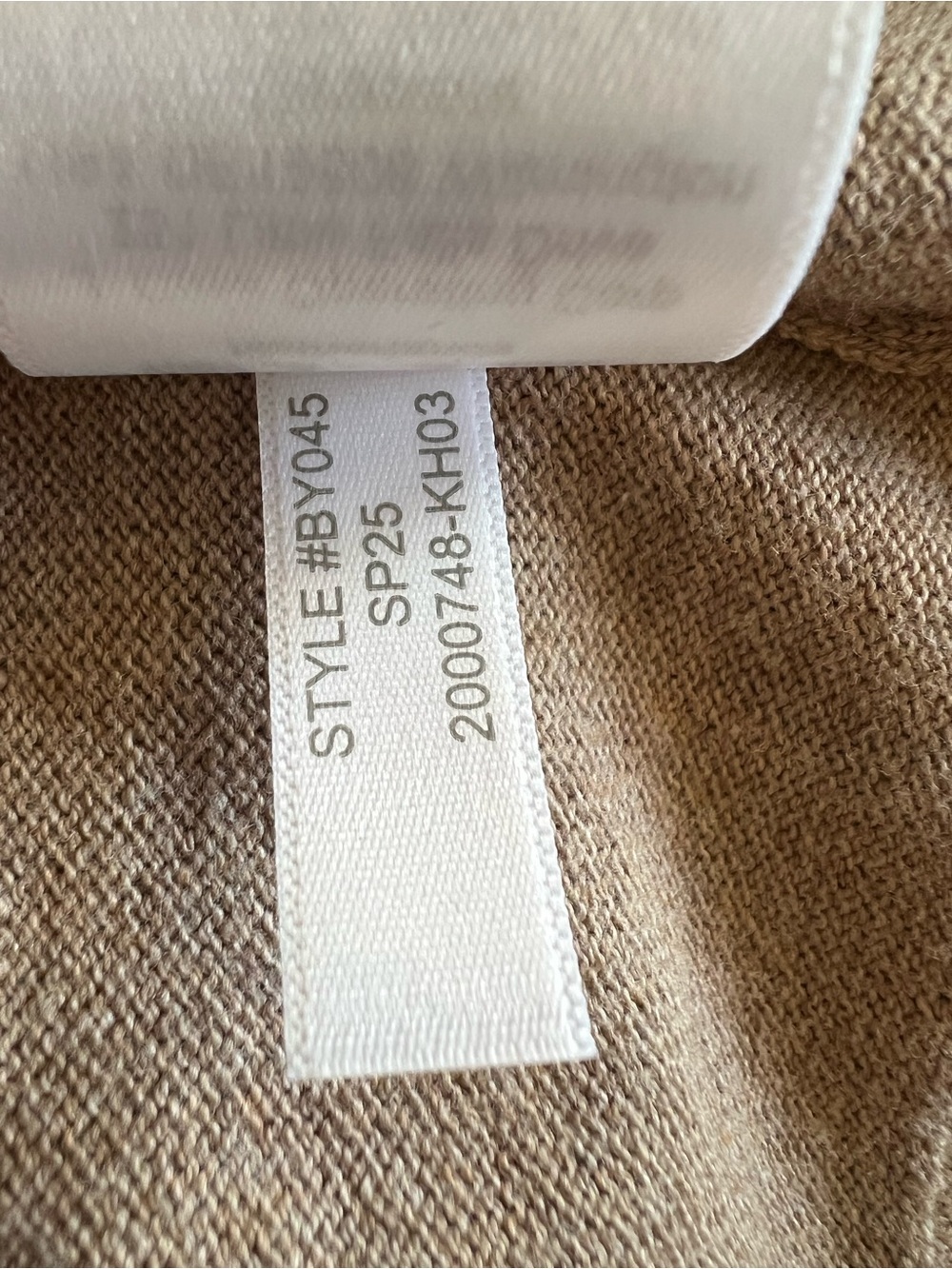 J. Crew cotton tan sweater polo Size S Classic Minimalist Collared sweater Work - Picture 8 of 8